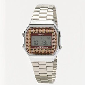 Casio Vintage A168WEF-5AVT Silver Digital Watch